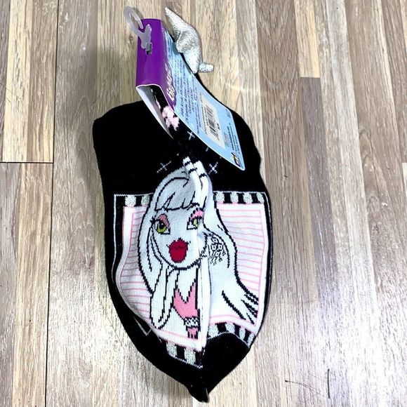 Bratz doll Pom Pom head black socks loungewear Y2K fashion dolls socks vintage - Picture 3 of 4